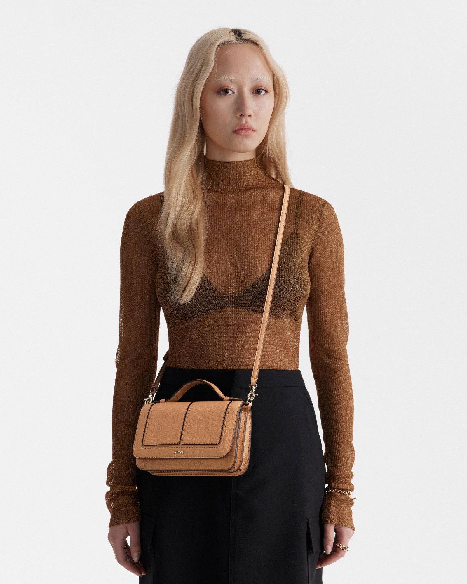 Prickly Pear Crossbody Bag - Caramel