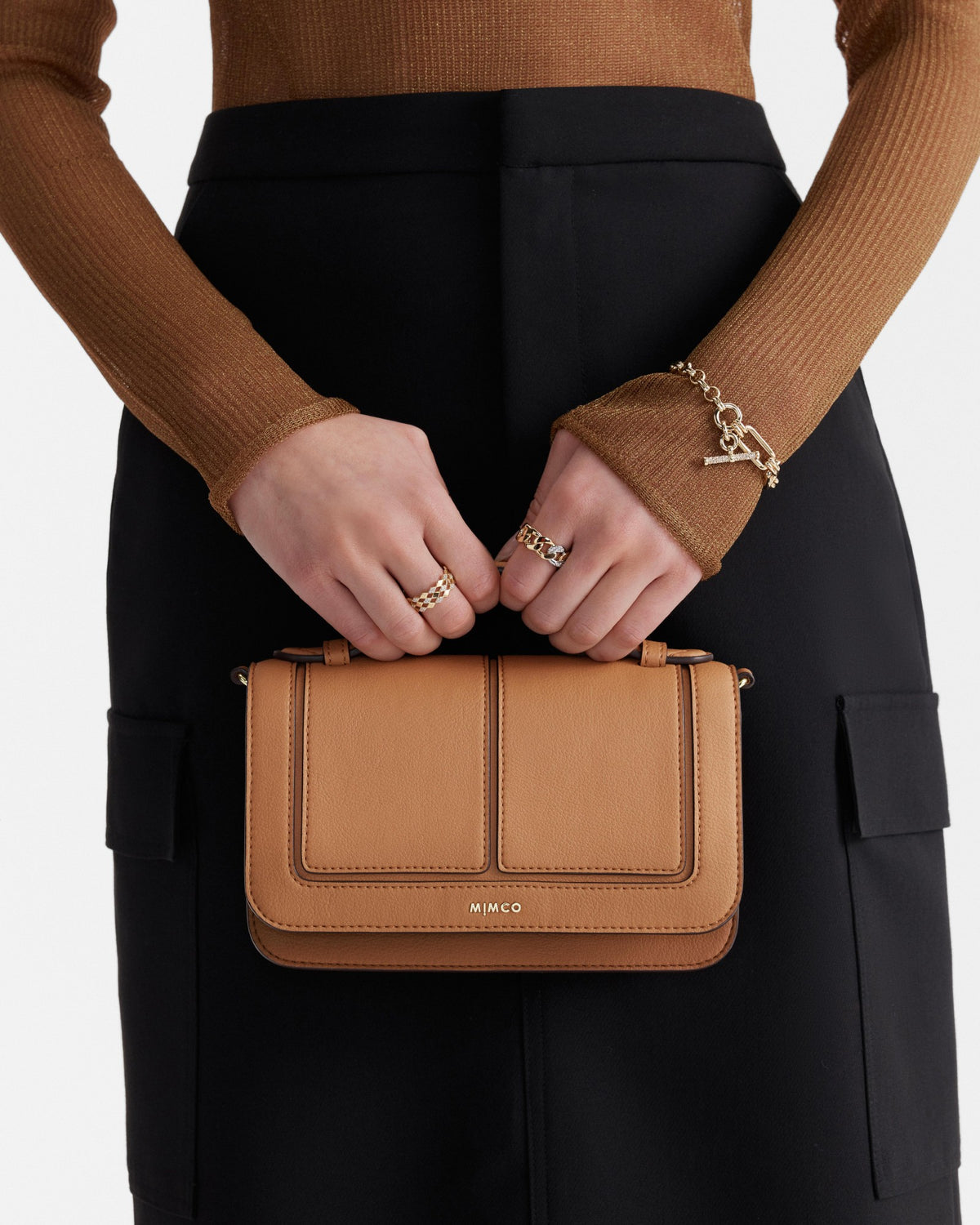 Prickly Pear Crossbody Bag - Caramel