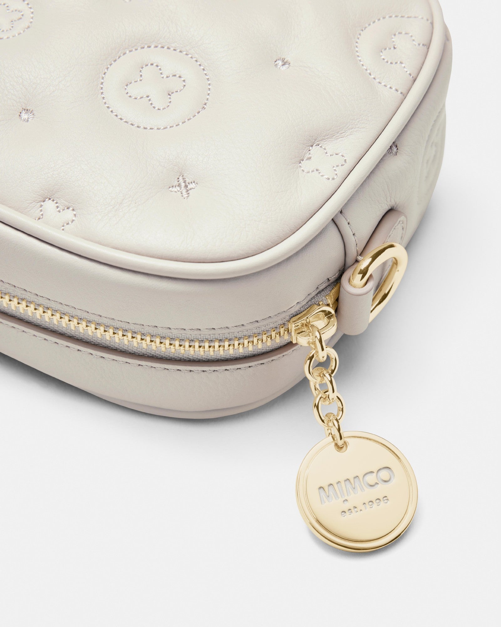Flashback Leather Crossbody Bag - Oyster