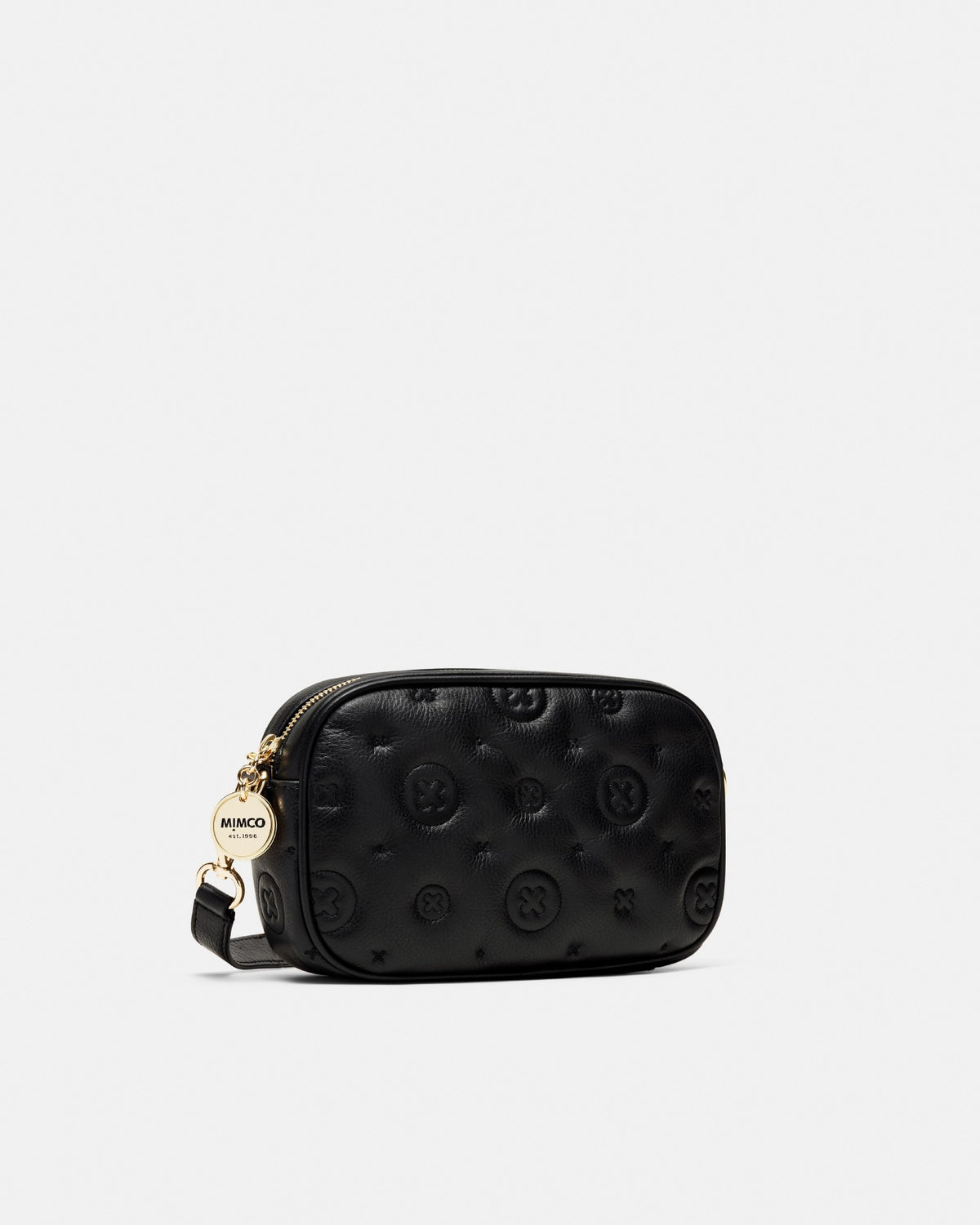 Flashback Leather Crossbody Bag - Black