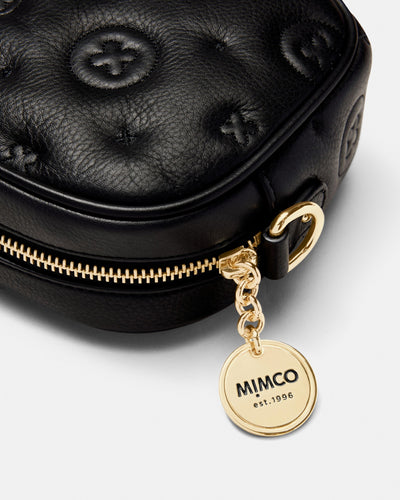 Flashback Leather Crossbody Bag - Black