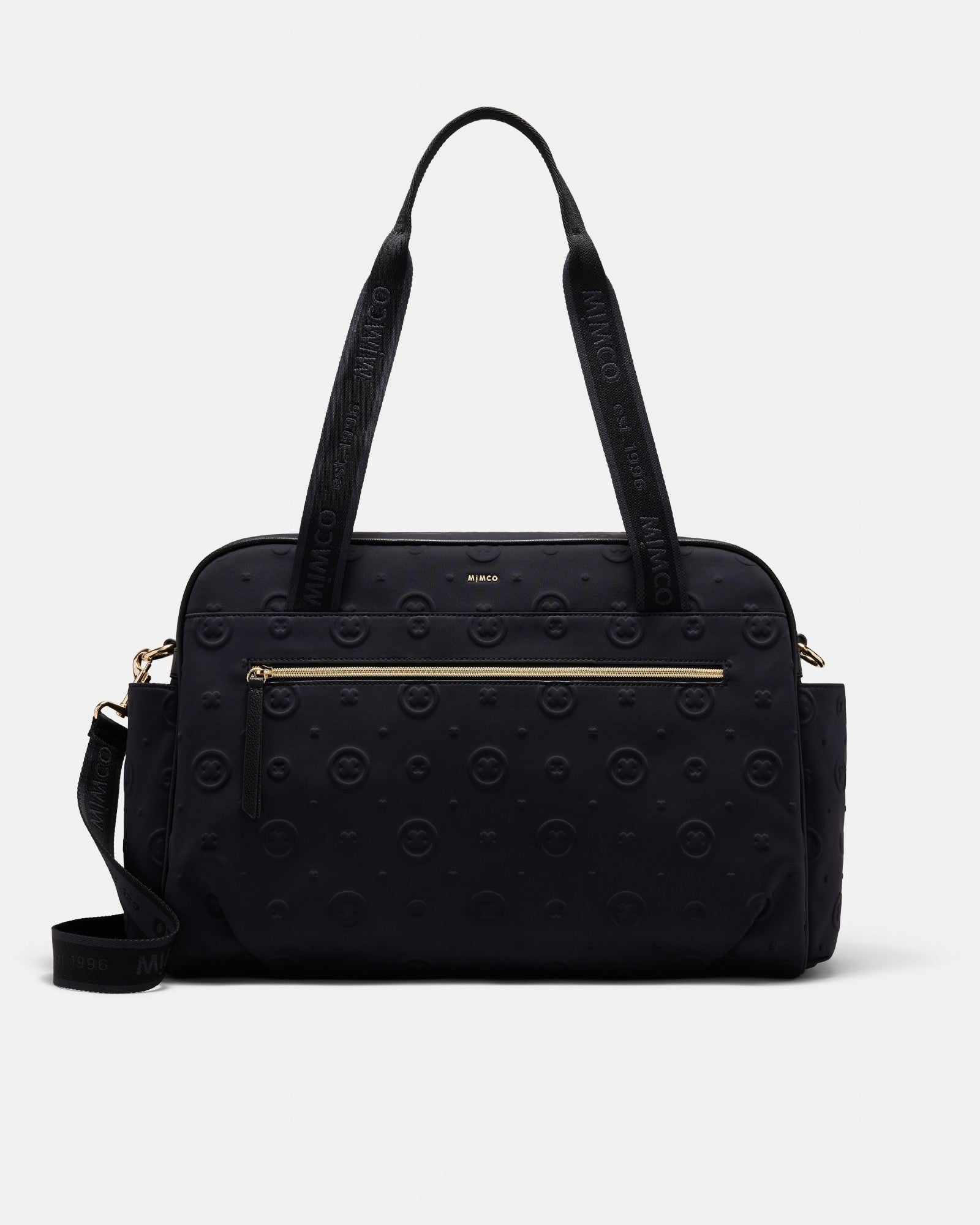 Flashback Neoprene Weekender Bag - Black Light Gold