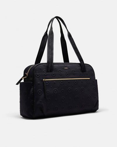 Flashback Neoprene Weekender Bag - Black Light Gold