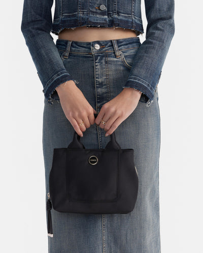 Nextalgia Mini Tote Bag - Black Light Gold