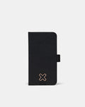 Hendrix Flip Case For Iphone 14 Pro - Black Rose Gold