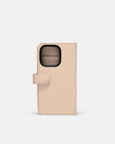 Hendrix Flip Case For Iphone 14 Pro - Almond