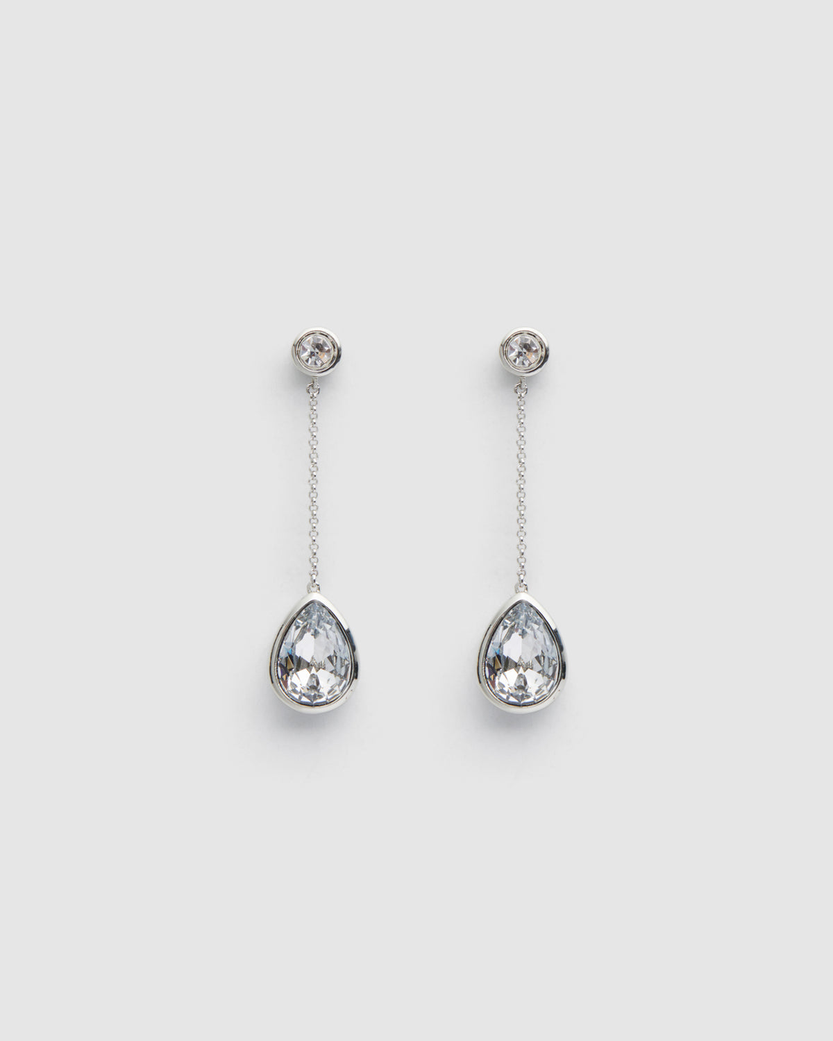 Splash Drop Earrings - Silver