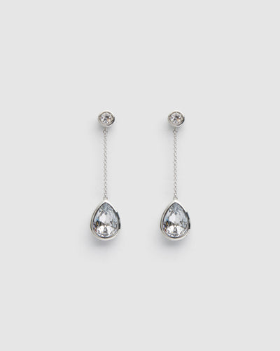Splash Drop Earrings - Silver