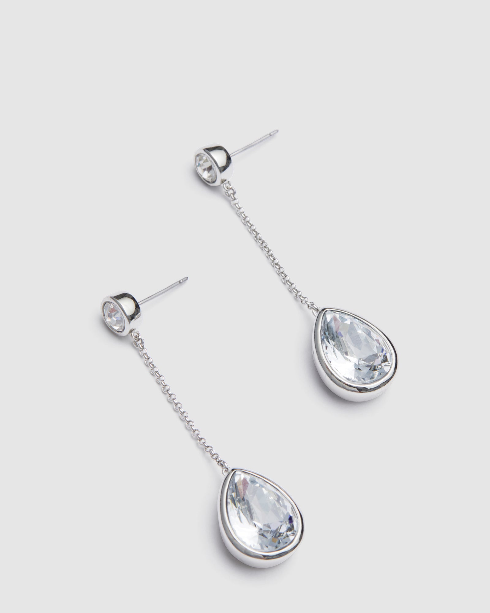 Splash Drop Earrings - Silver