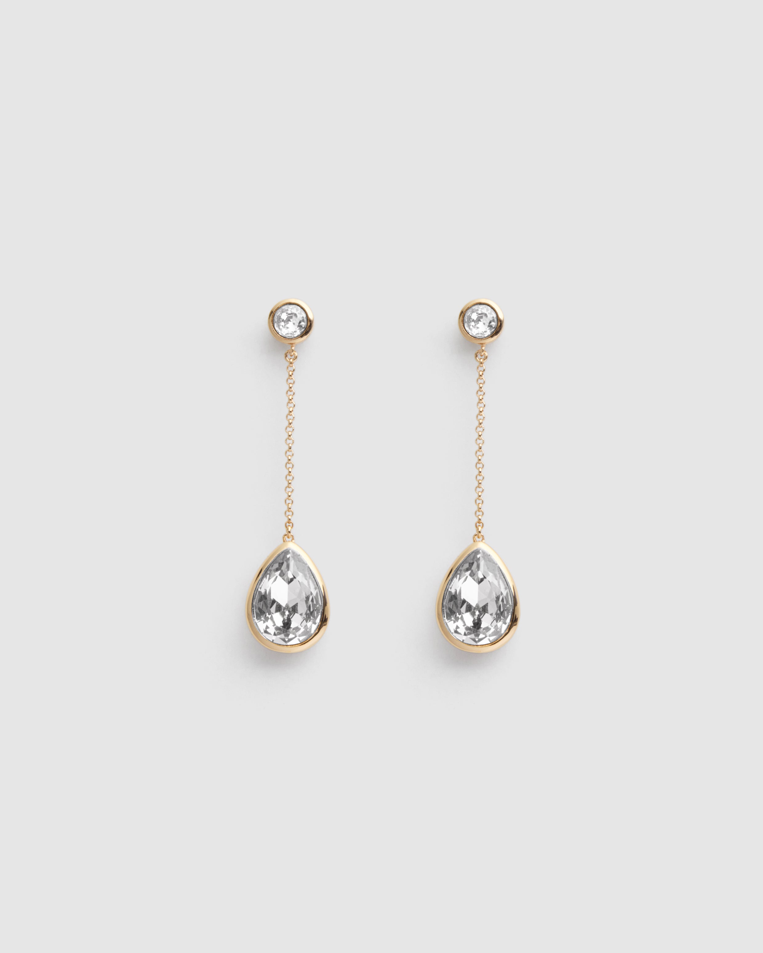 Splash Drop Earrings - Clear
