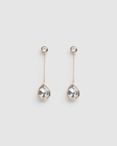 Splash Drop Earrings - Clear