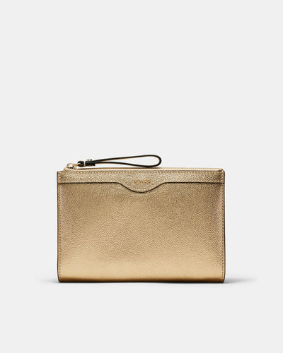 Jett Medium Pouch - Light Gold