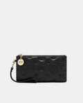 Flashback Leather Wristlet Pouch - Black