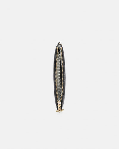 Flashback Leather Wristlet Pouch - Black