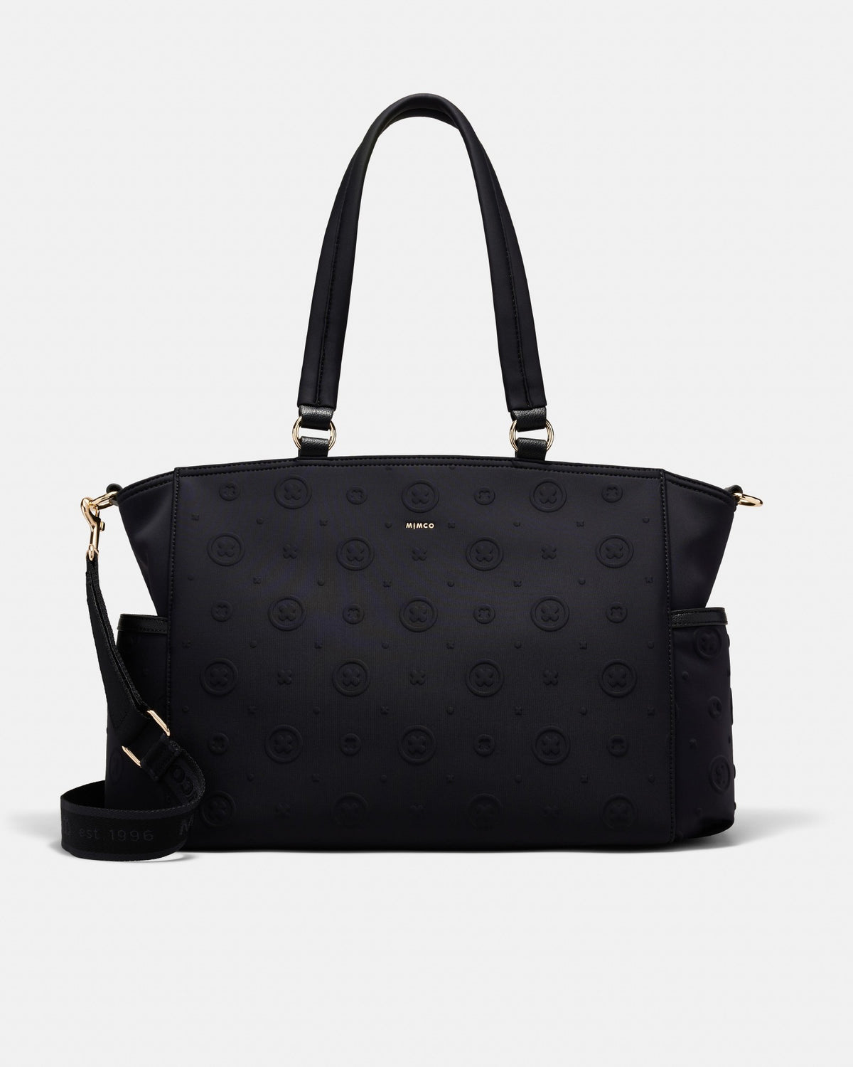Flashback Neoprene Baby Bag - Black Light Gold