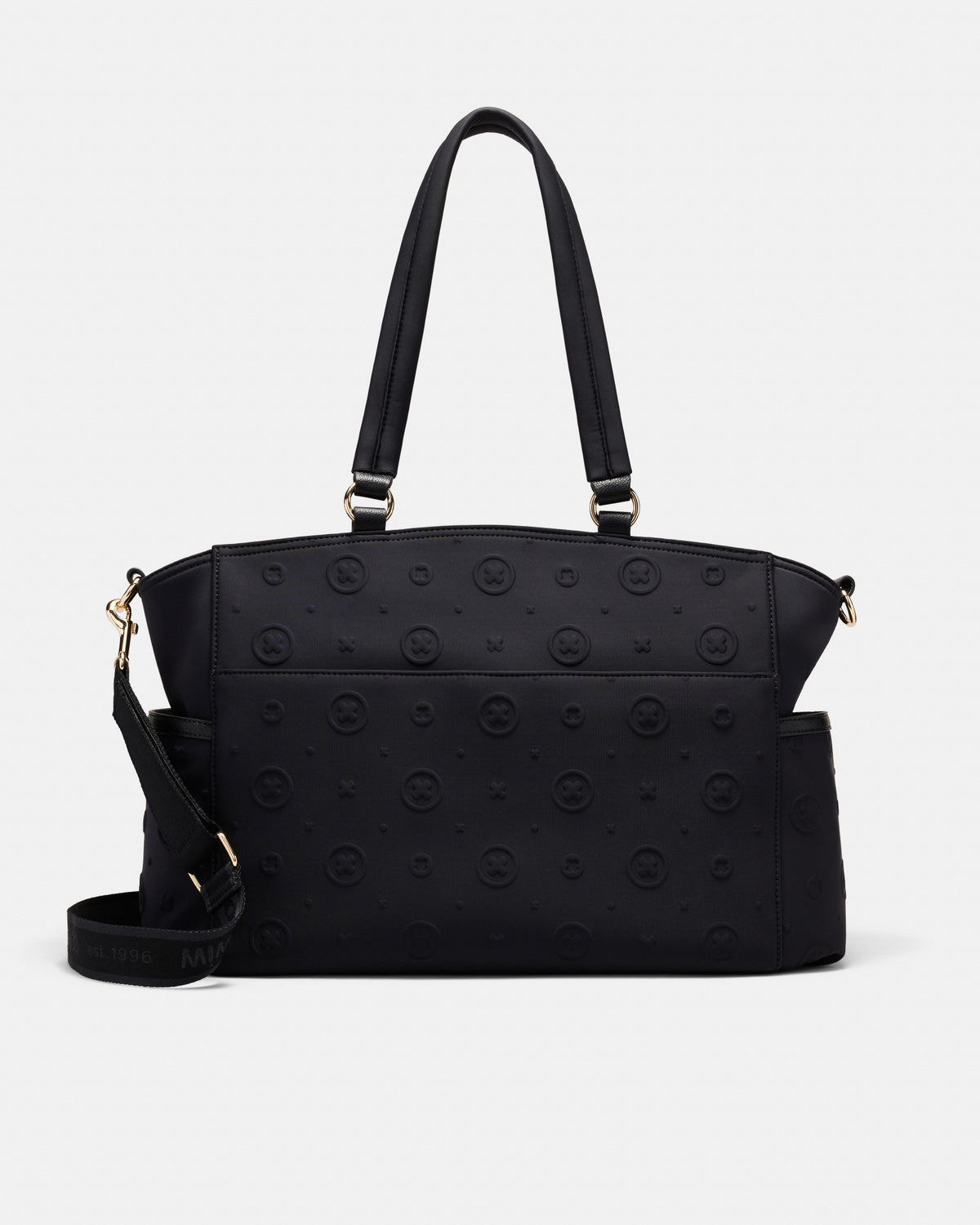 Flashback Neoprene Baby Bag - Black Light Gold