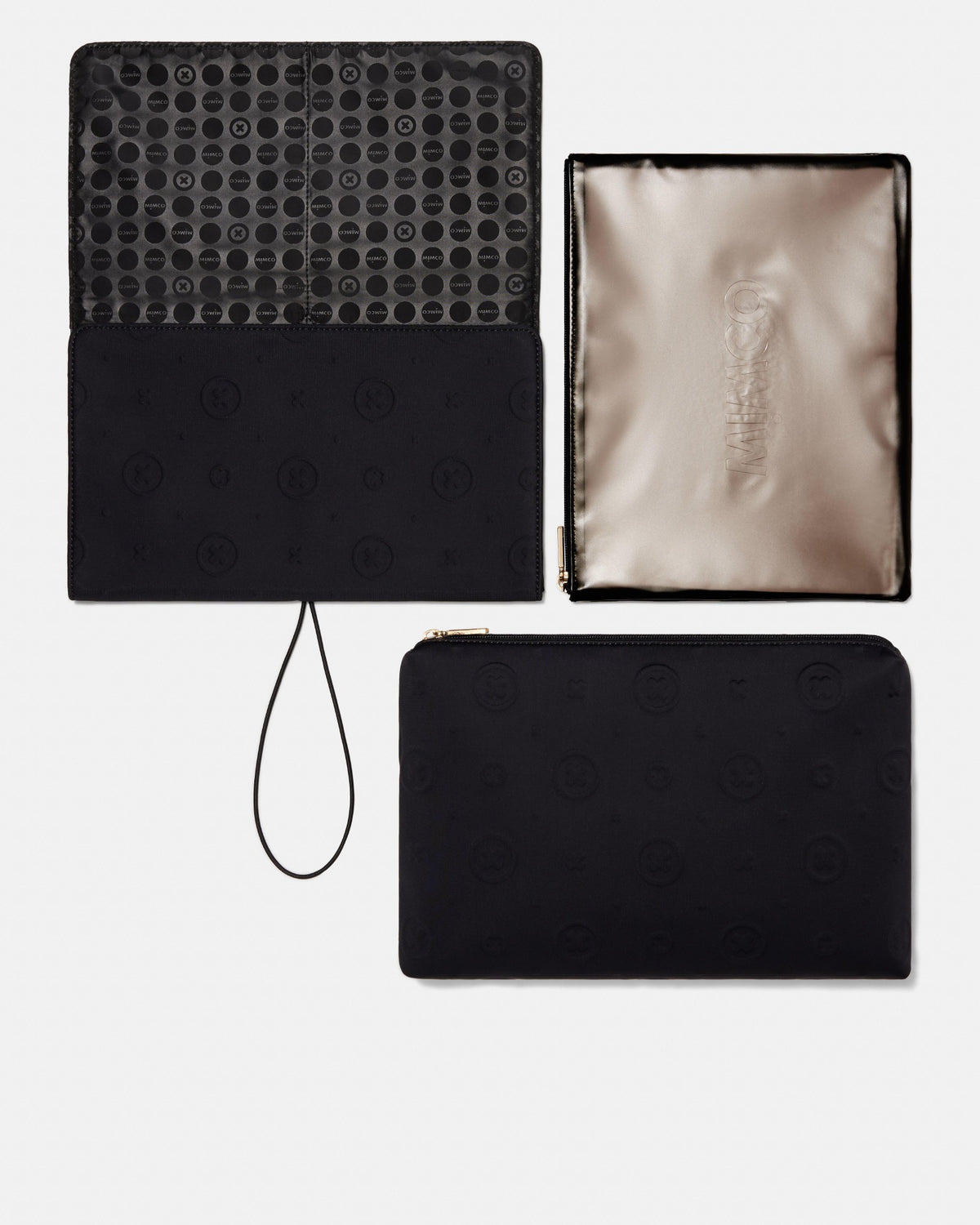 Flashback Neoprene Baby Bag - Black Light Gold