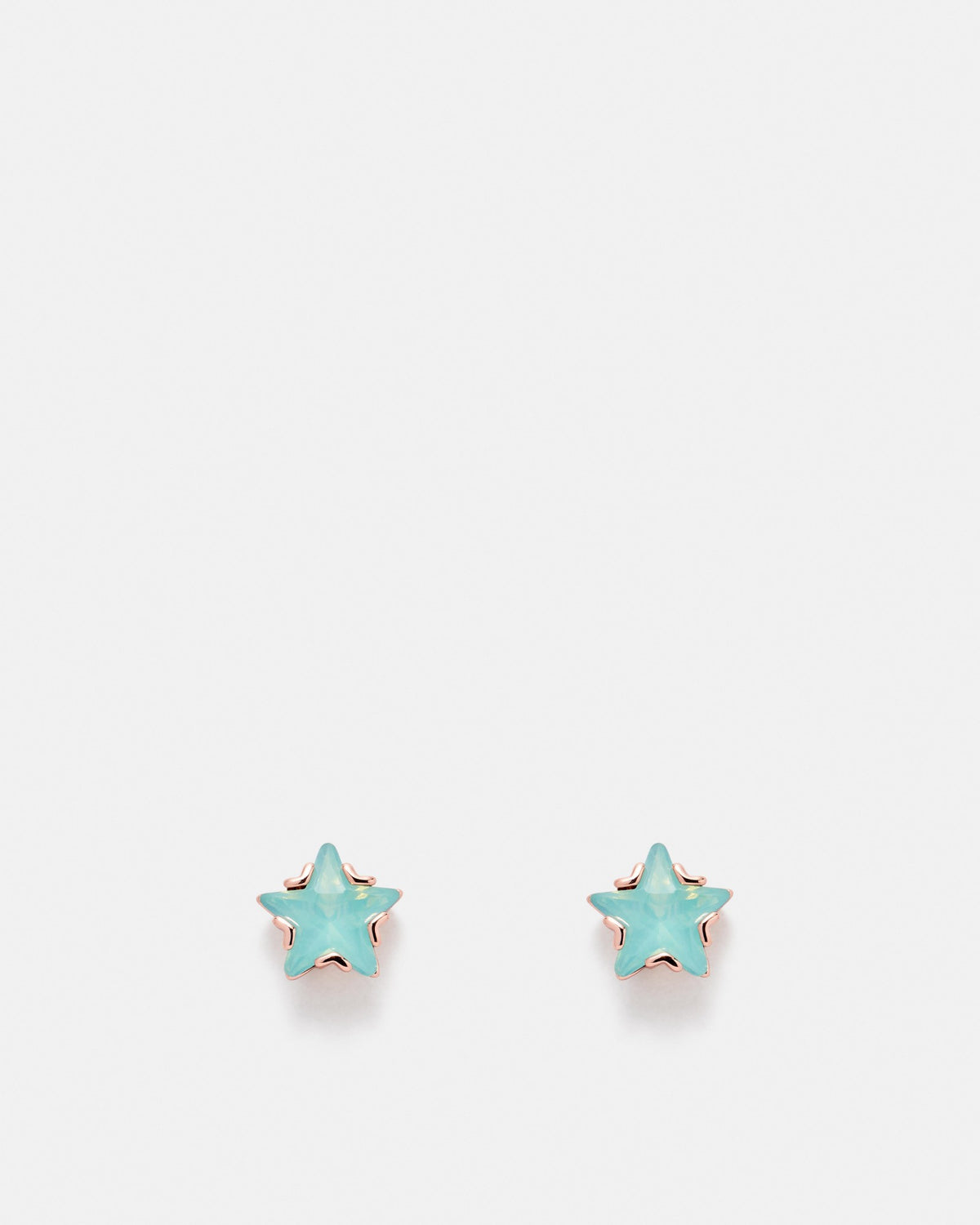 Bliss Jewel Stud Earrings - Glass Mint