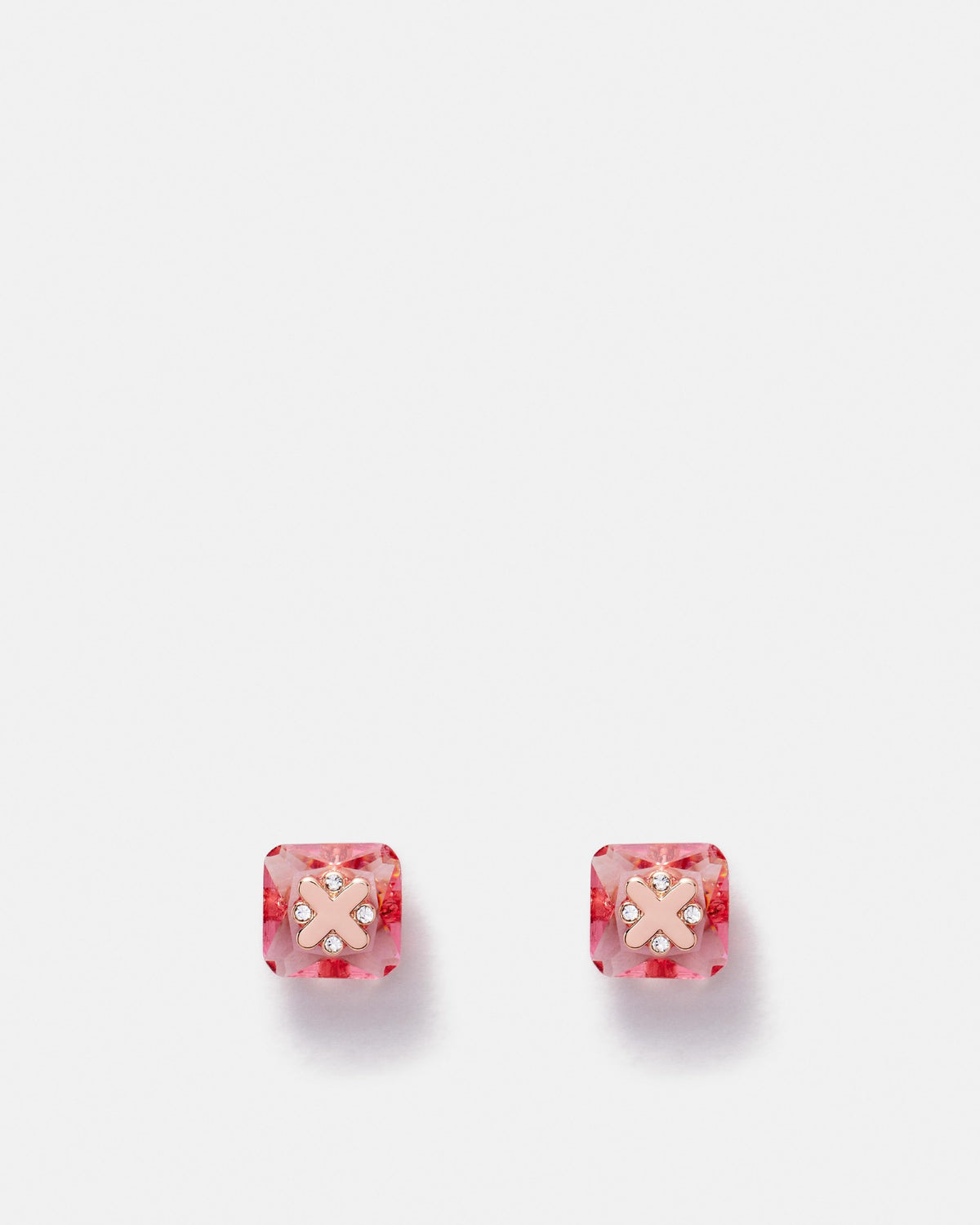 Superstacked Stud Earrings - Pink Splash