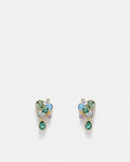 Bliss Cluster Stud Earrings - Glass Mint