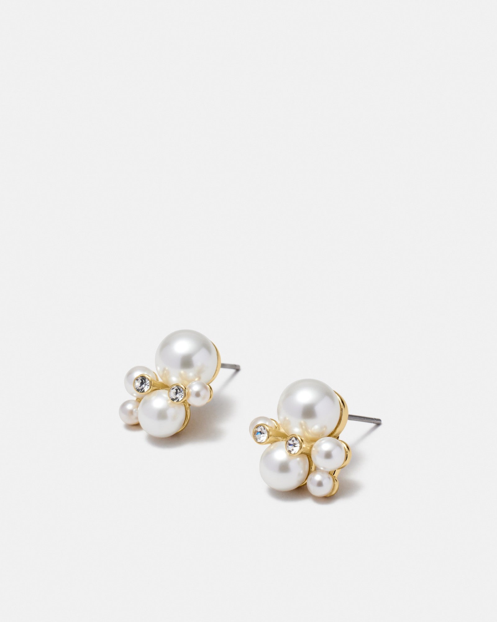 Bundle Stud Earrings - Pearl