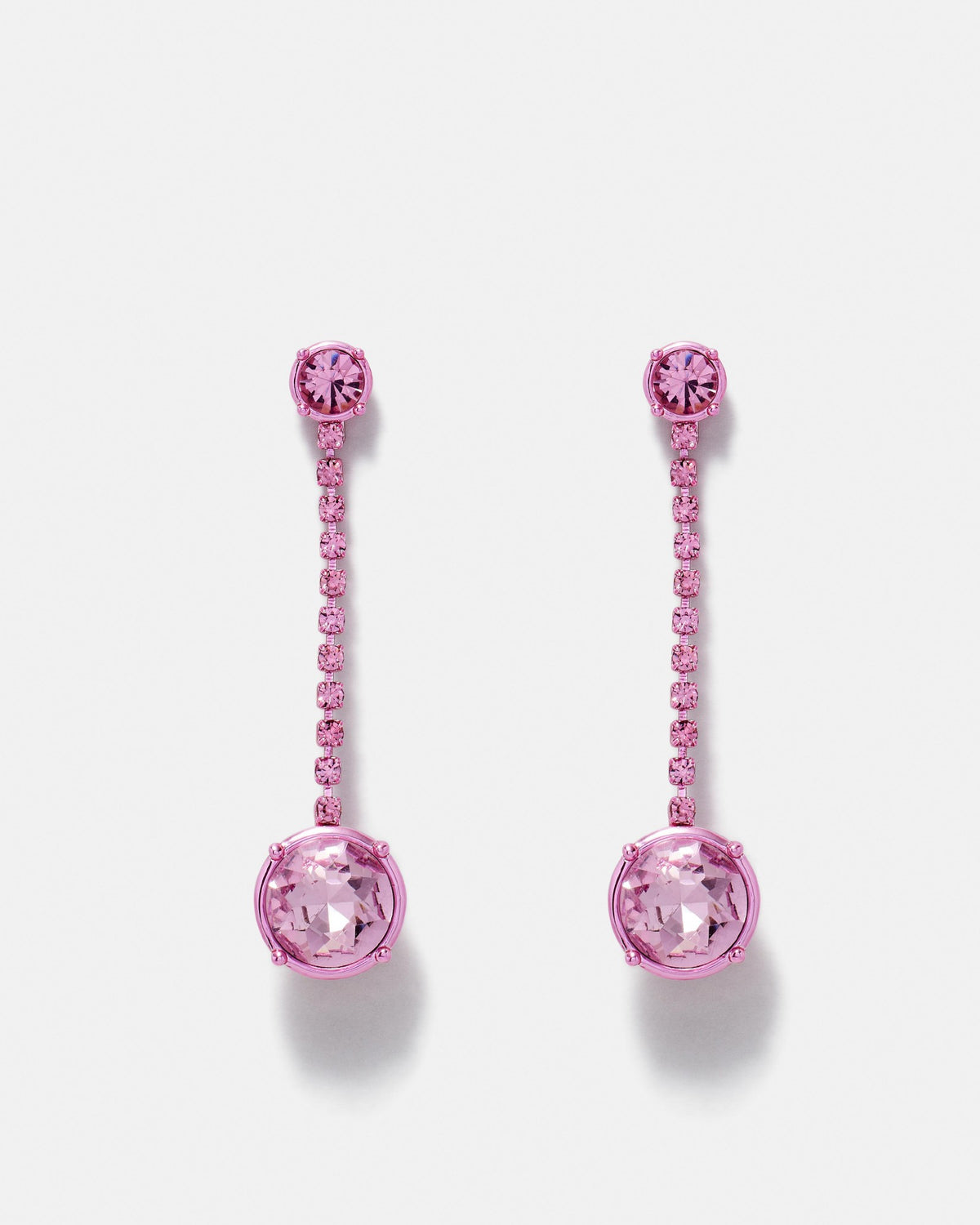 Sparkle Drop Earrings - Pink Splash