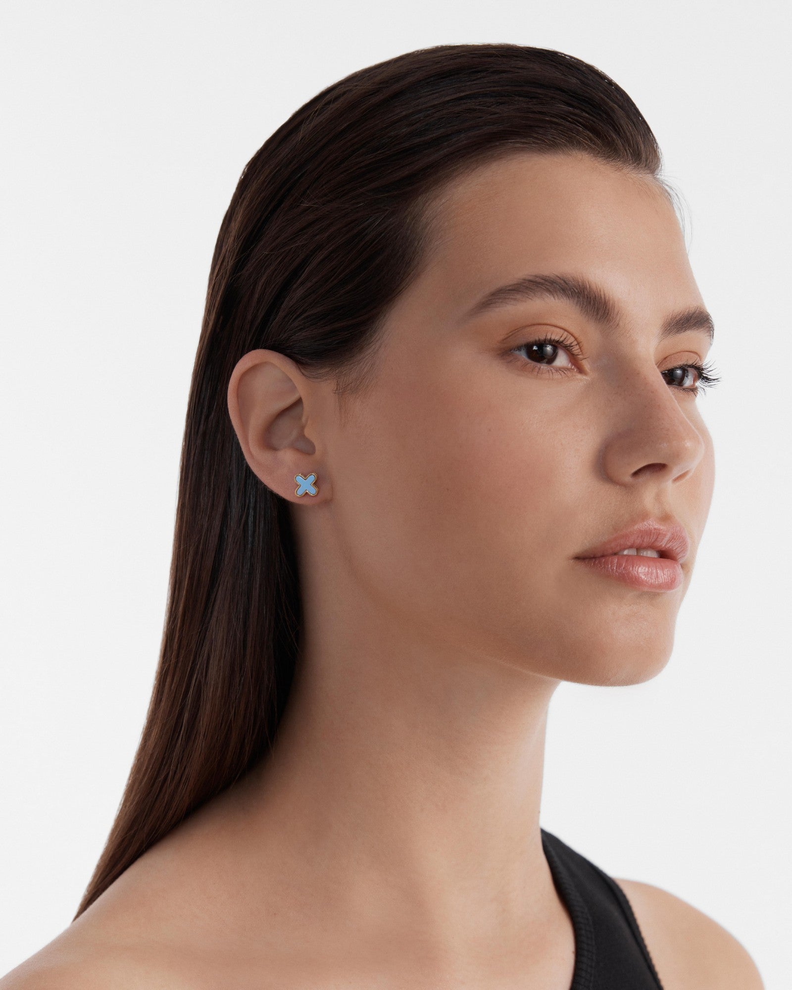 Dreamer Stud Earrings - Chalk Blue