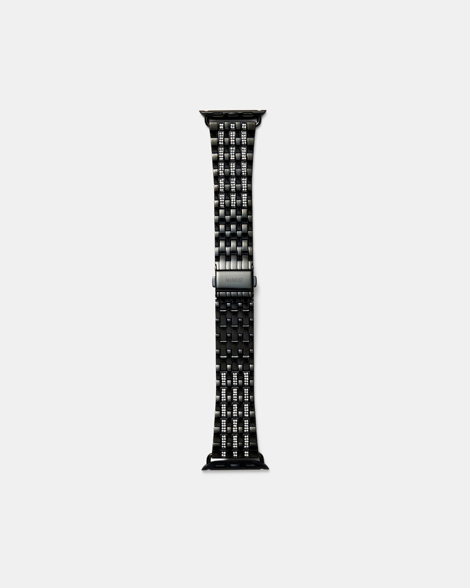 40mm Pave Swirl Watch Band - Jet Black