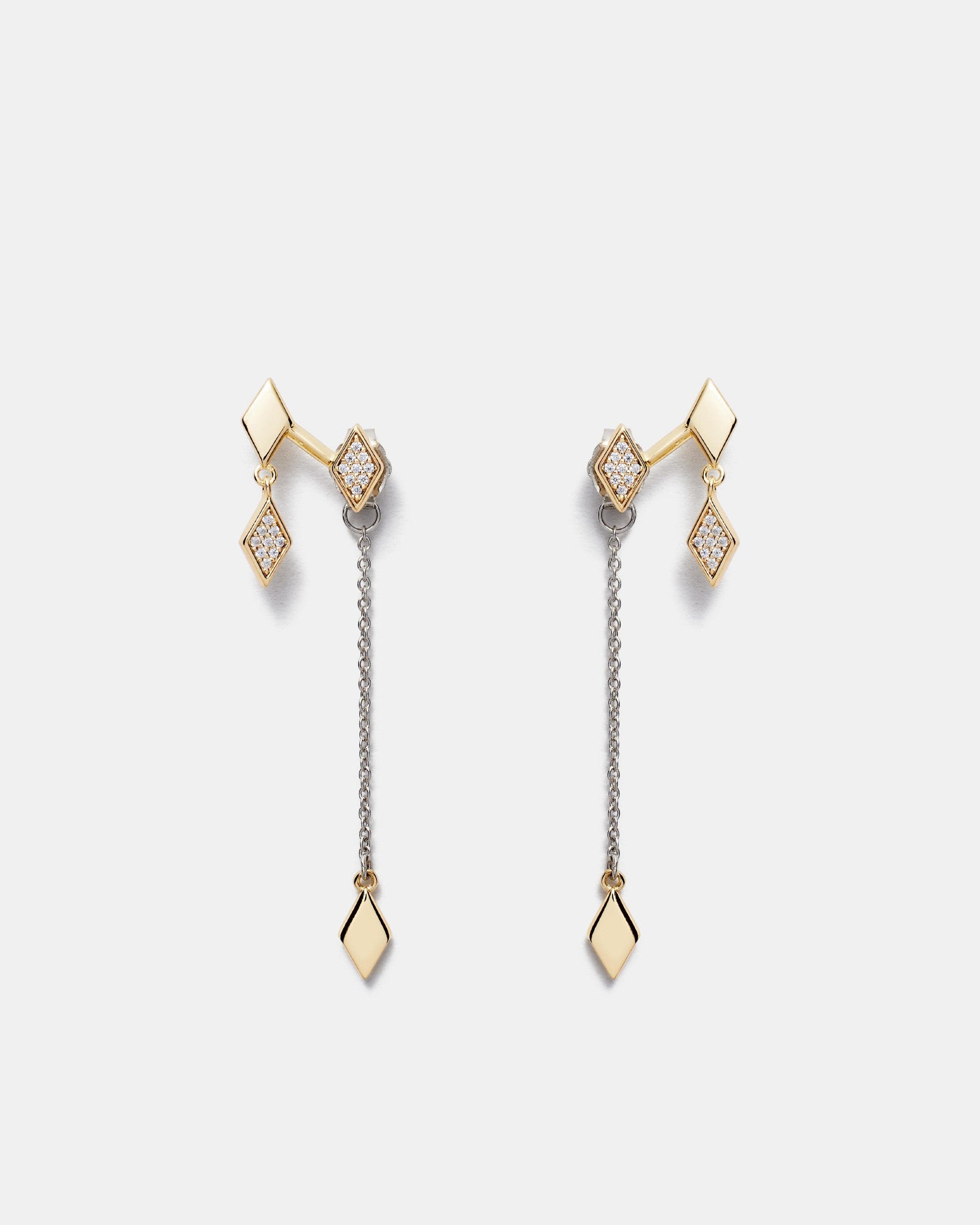 Ace Earrings - Gold Silver