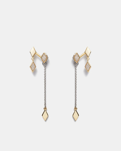 Ace Earrings - Gold Silver