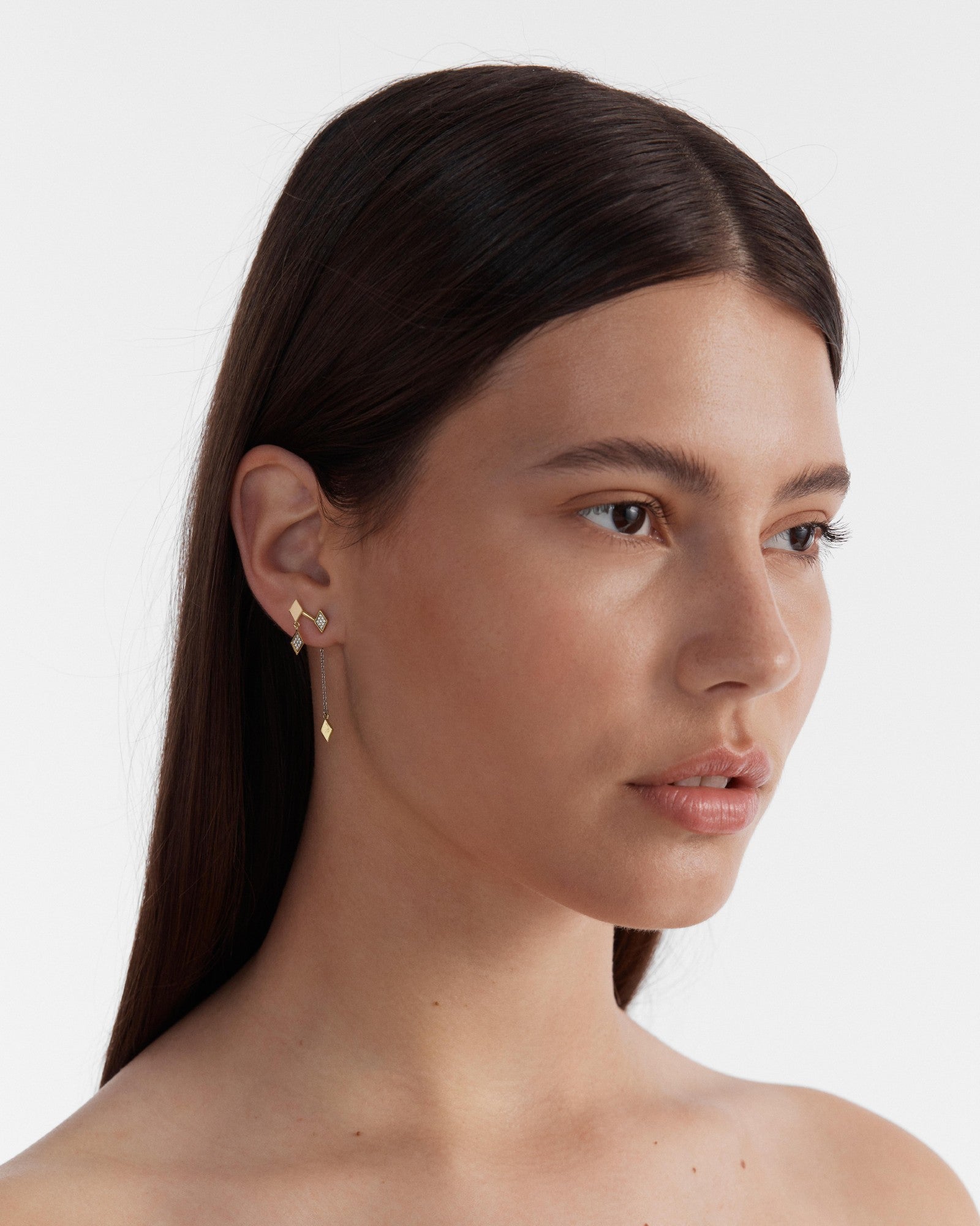 Ace Earrings - Gold Silver