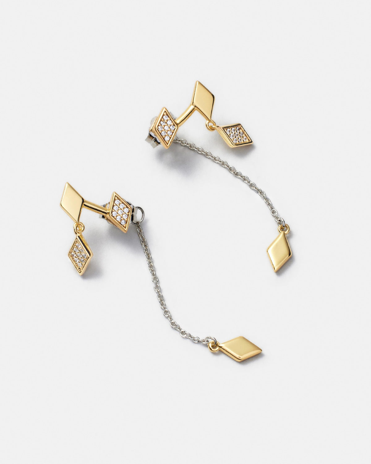 Ace Earrings - Gold Silver