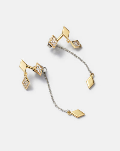 Ace Earrings - Gold Silver