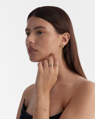 Ace Earrings - Gold Silver