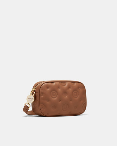 Flashback Leather Crossbody Bag - Mousse
