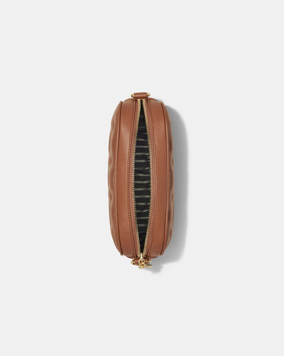 Flashback Leather Crossbody Bag - Mousse