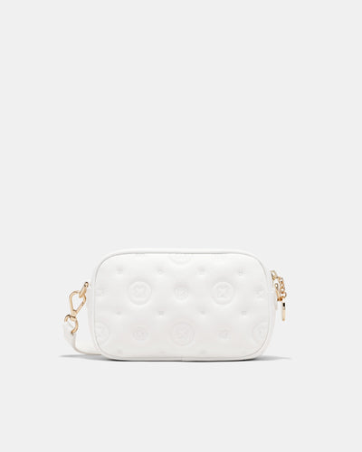 Flashback Leather Crossbody Bag - White