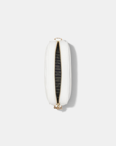 Flashback Leather Crossbody Bag - White