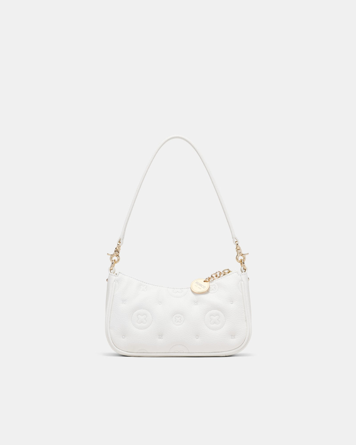 Flashback Leather Mini Shoulder Bag - White