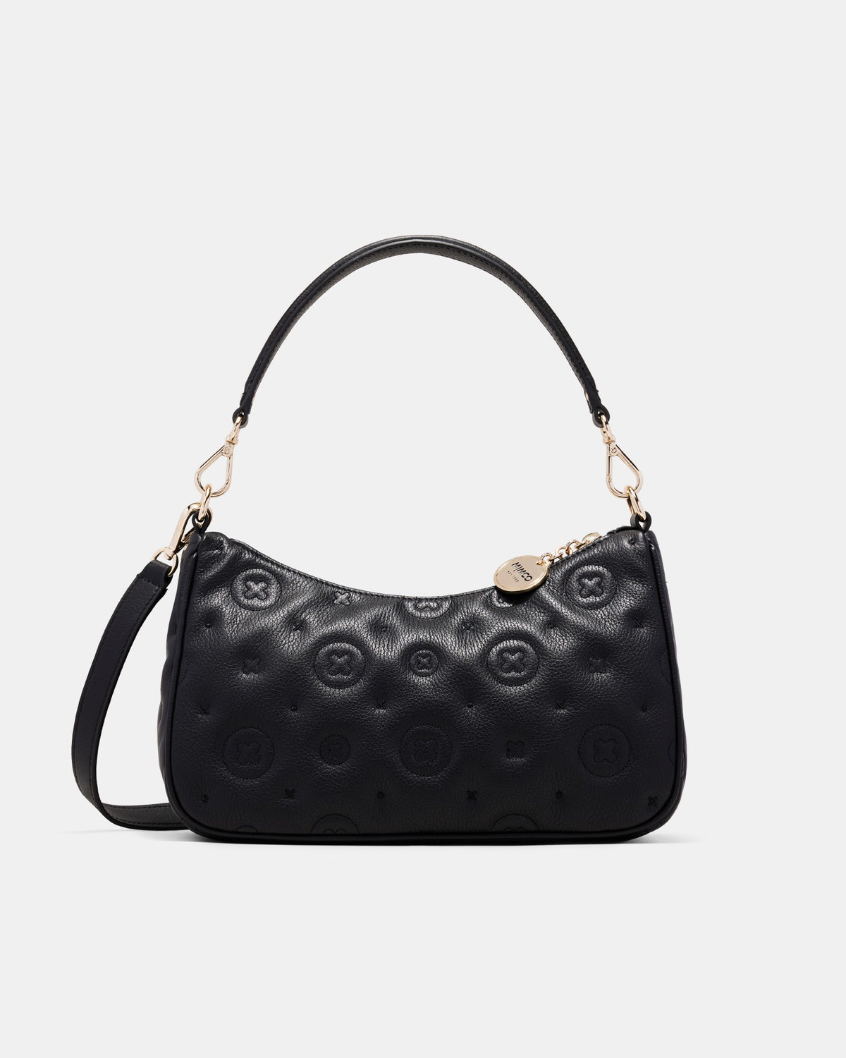 Flashback Leather Shoulder Bag - Black