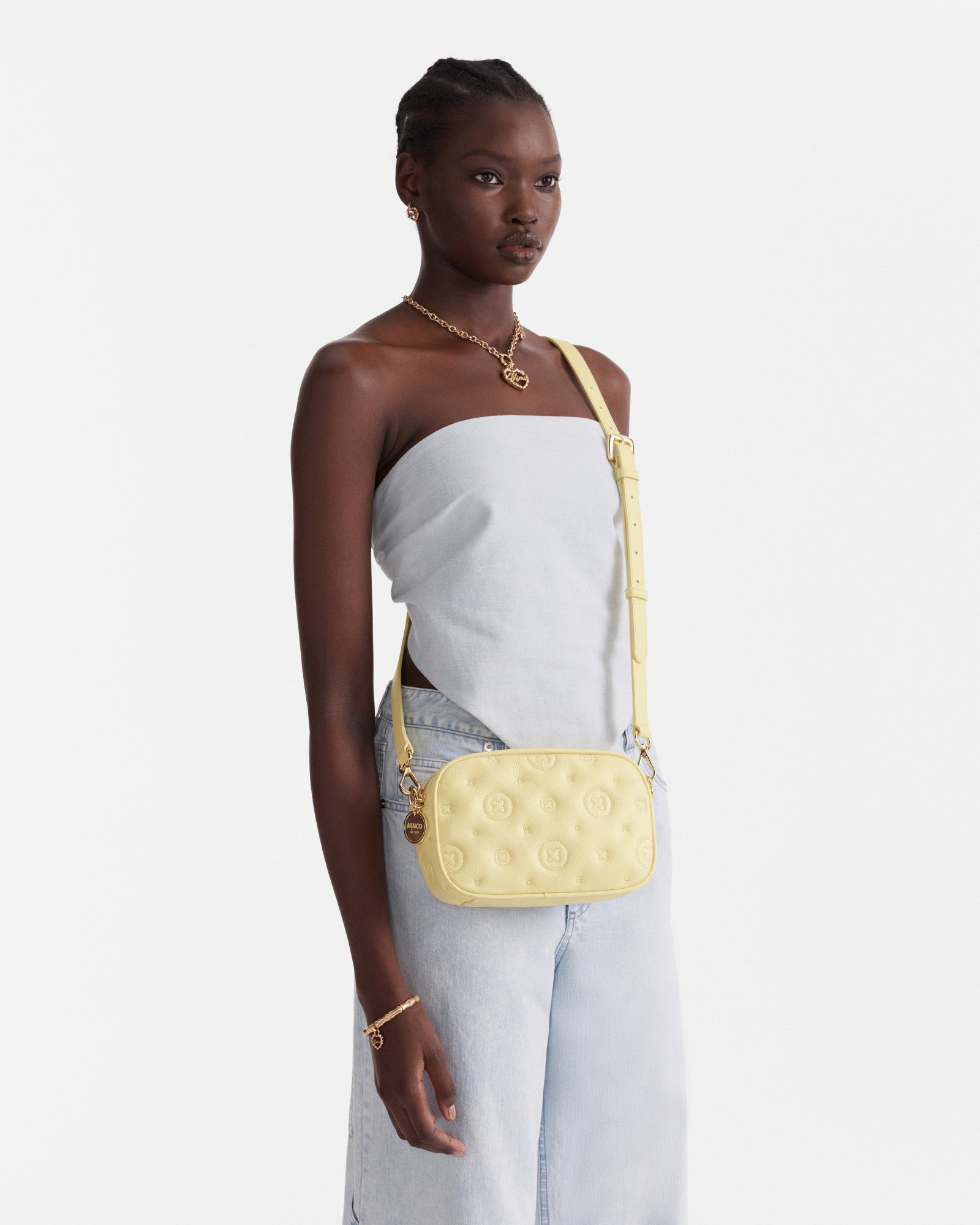 Flashback Leather Crossbody Bag - Lemon Crush