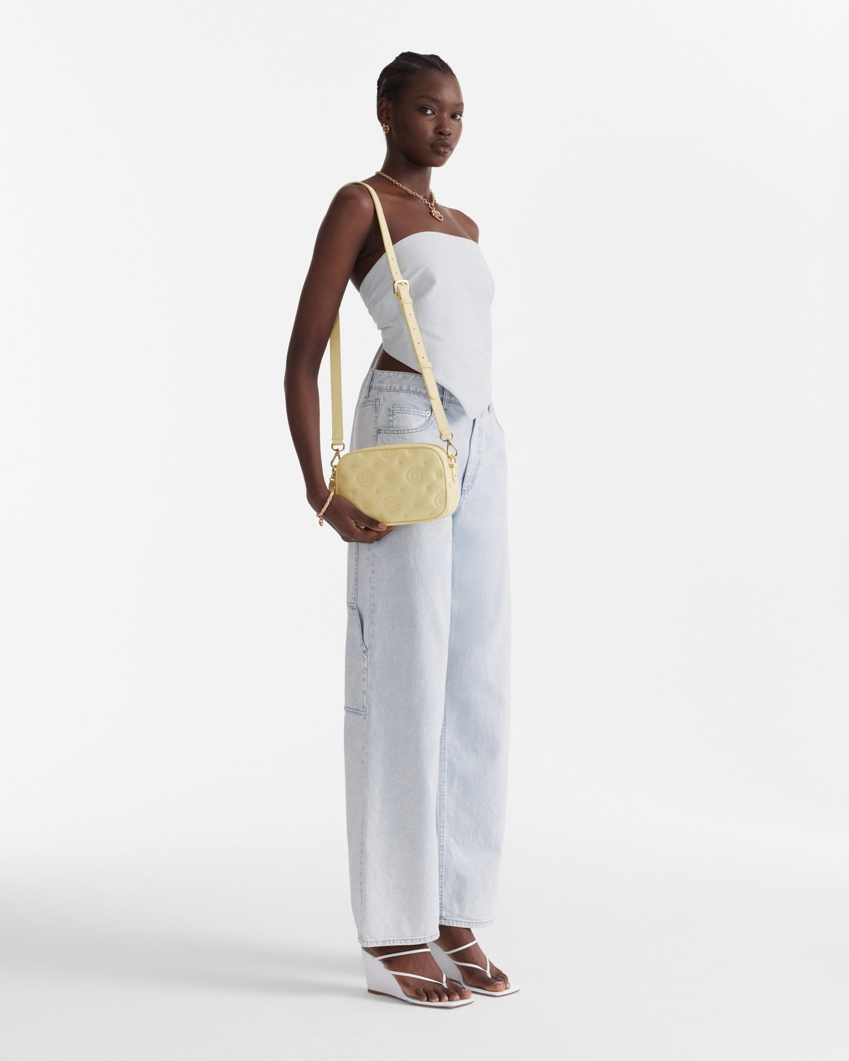 Flashback Leather Crossbody Bag - Lemon Crush