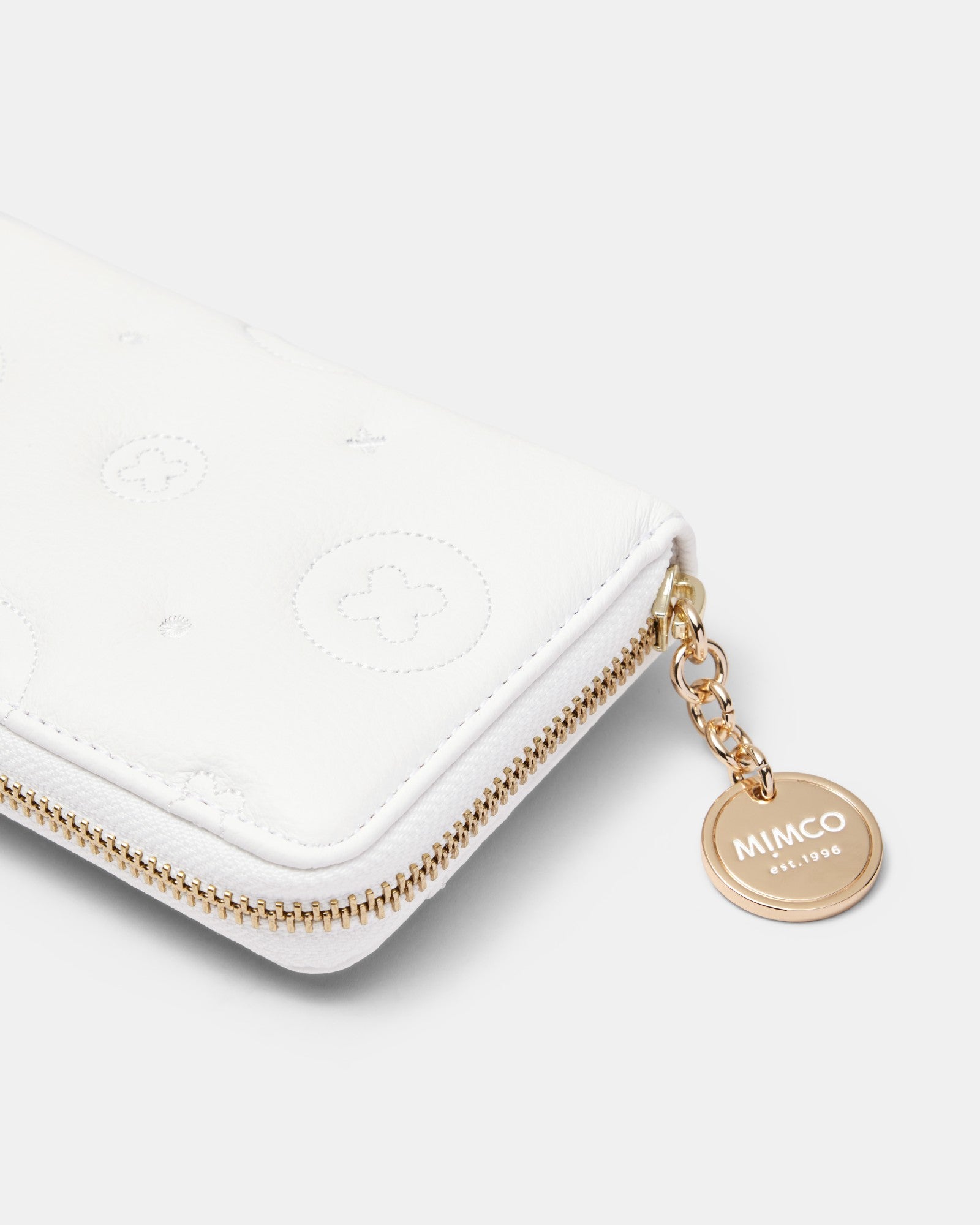 Flashback Leather Medium Wallet - White