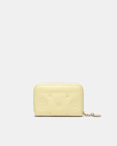 Flashback Leather Medium Wallet - Lemon Crush