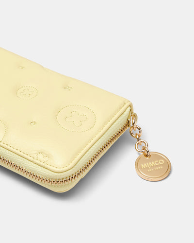 Flashback Leather Medium Wallet - Lemon Crush