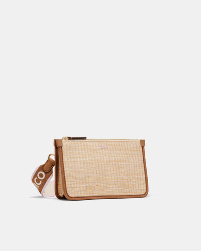 Stevie Pouch Crossbody Bag - Natural Caramel