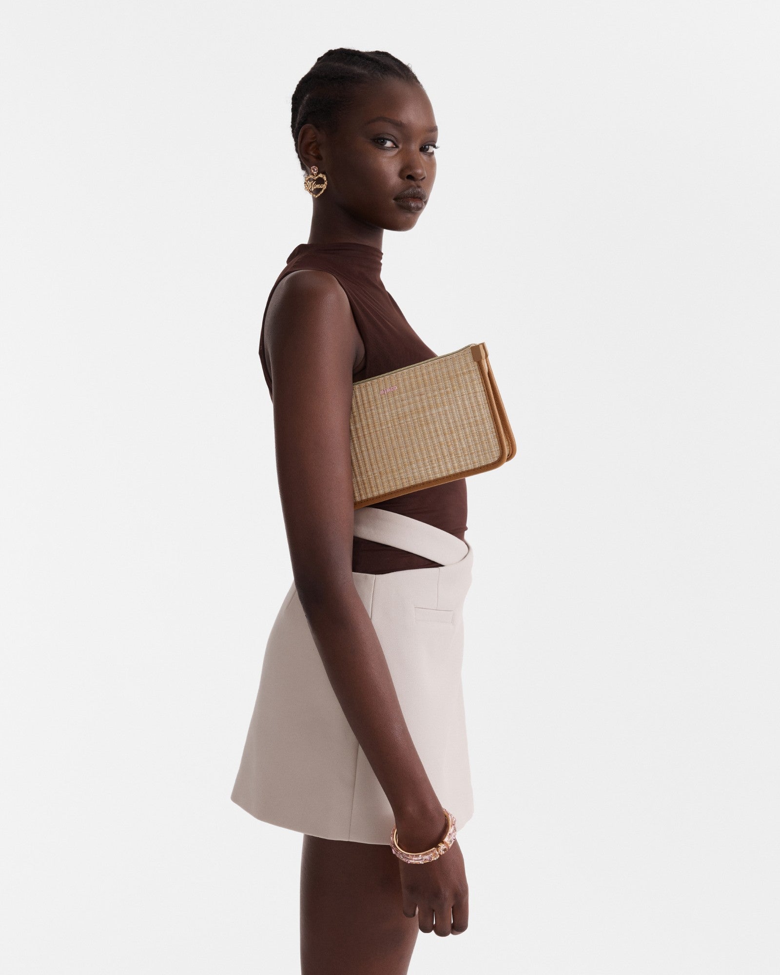 Stevie Pouch Crossbody Bag - Natural Caramel