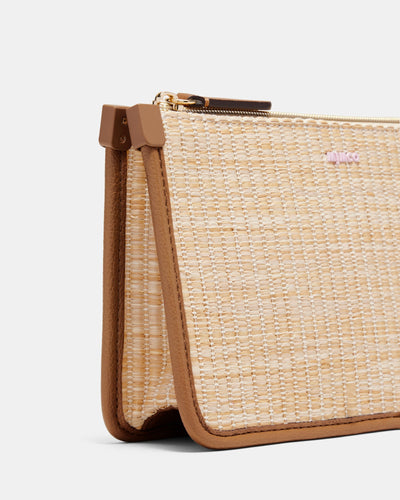 Stevie Pouch Crossbody Bag - Natural Caramel