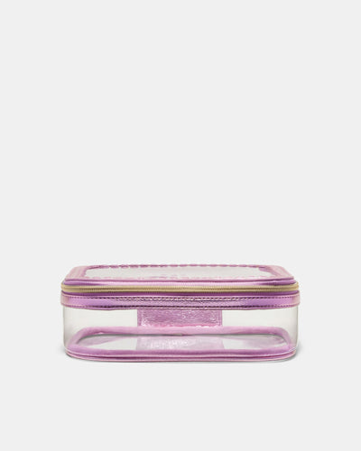 Paradise Large Cosmetic Bag - Metallic Pink