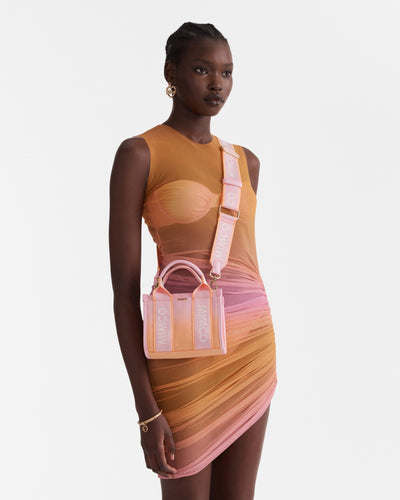 Stevie Micro Tote Crossbody Bag - Sunset Ombre